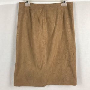 Chico’s Tan Size 0 Short Lined Pencil Skirt 24" Long